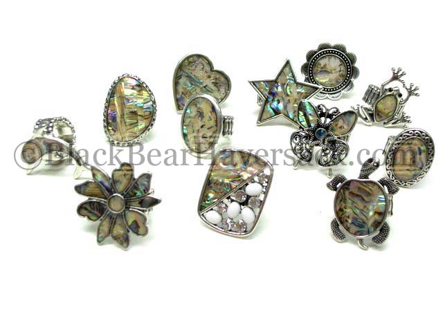 Abalone Shell Rings