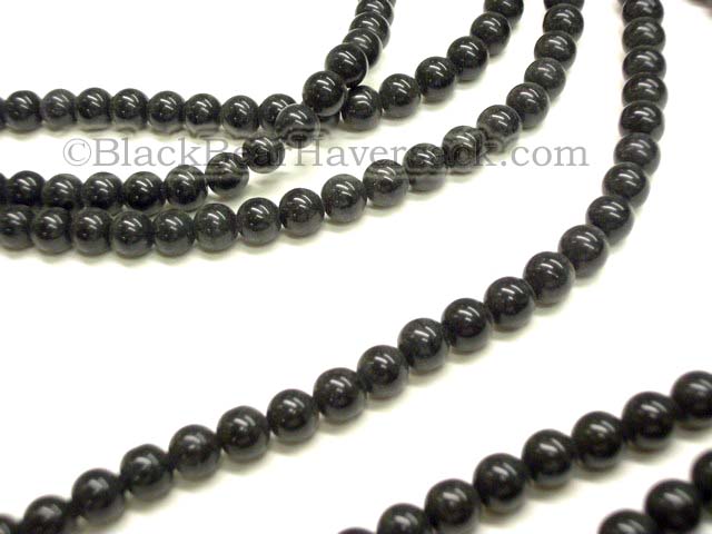 Black Glass Beads