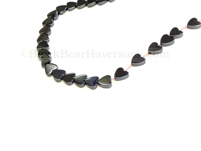 Heart Hematite Beads