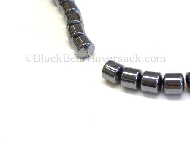 Drum Hematite Beads