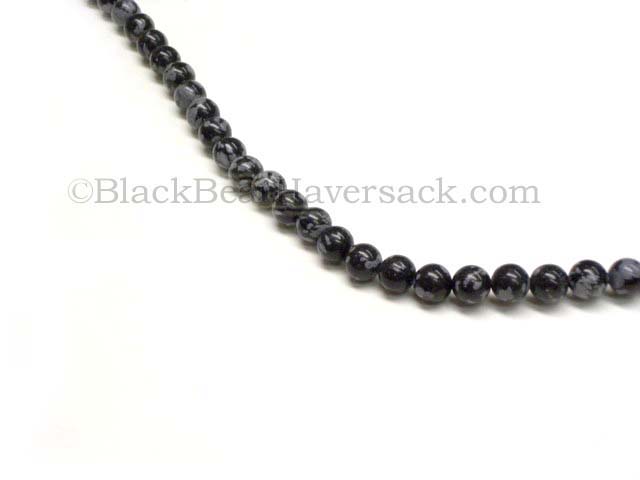 Snowflake Obsidian Beads Snowflake Obsidian Beads
